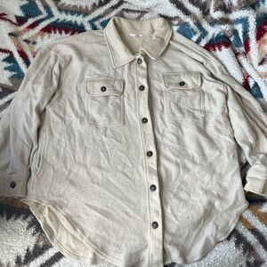 Terra sky sweater button down top